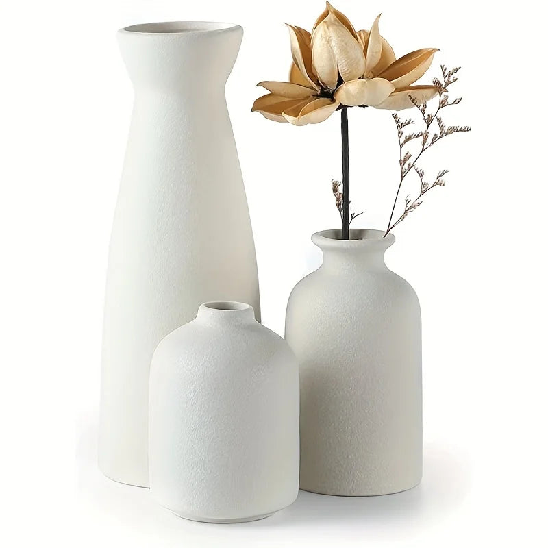 Set de 3 vases céramique modernes