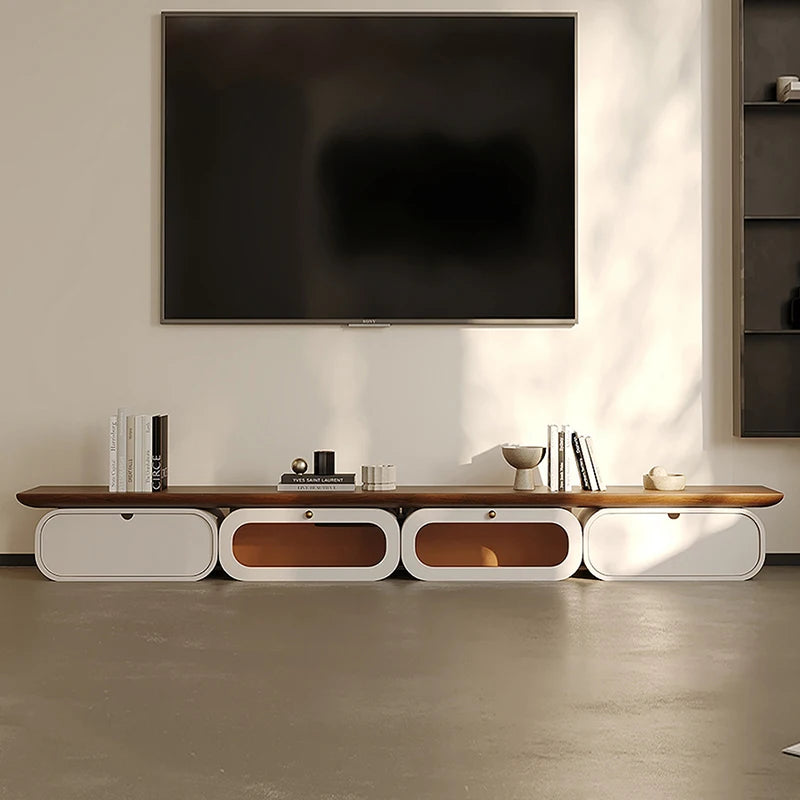 Meuble TV design scandinave blanc