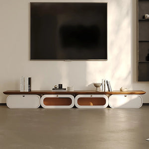 Meuble TV design scandinave blanc