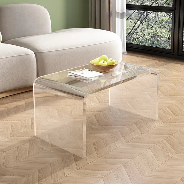 Table basse acrylique transparente design