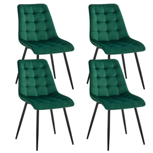 Chaise de salle à manger velours