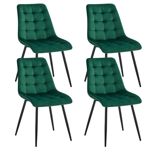 Chaise de salle à manger velours
