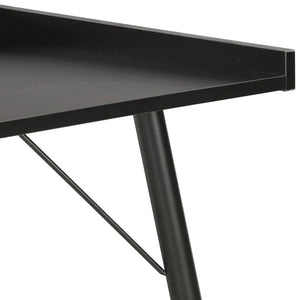 Table de bureau noire design nordique