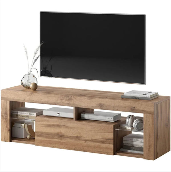 Meuble TV chêne design vintage