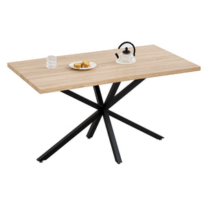Table rectangulaire bois et métal