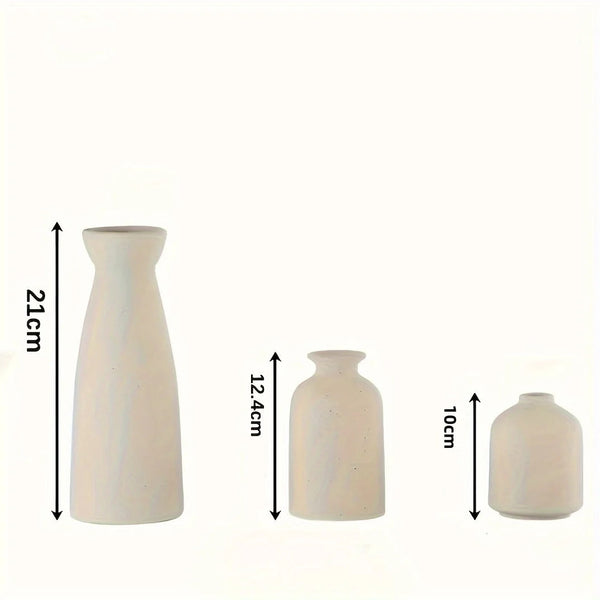 Set de 3 vases céramique modernes