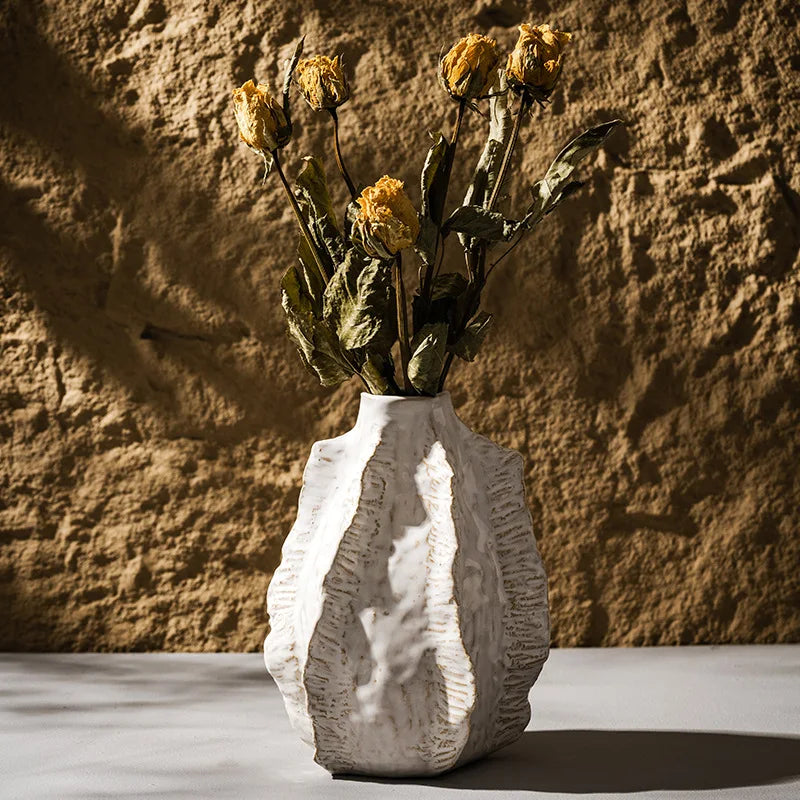 Vase décoratif céramique wabi-sabi