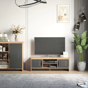 Meuble TV moderne bois métal