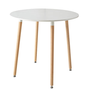Table à manger minimaliste bois blanc
