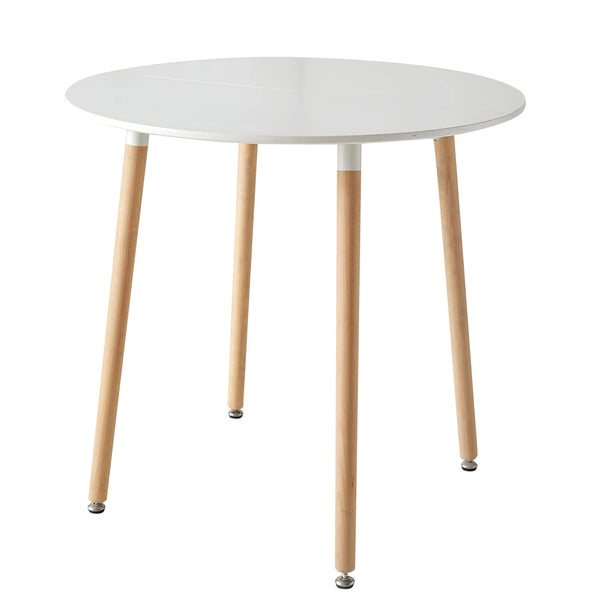 Table à manger minimaliste bois blanc