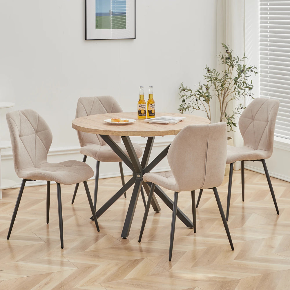 Chaise de salle à manger beige design