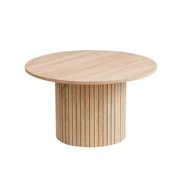 Table basse ronde bois nordique