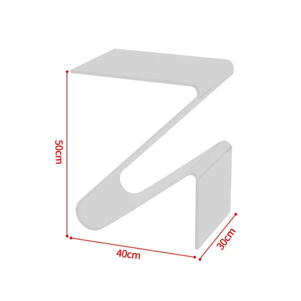 Table d’appoint design acrylique moderne