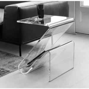 Table d’appoint design acrylique moderne