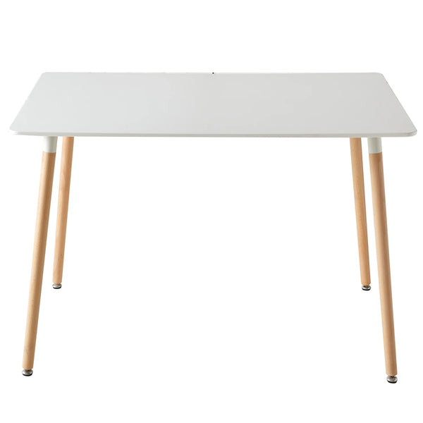 Table à manger minimaliste bois blanc