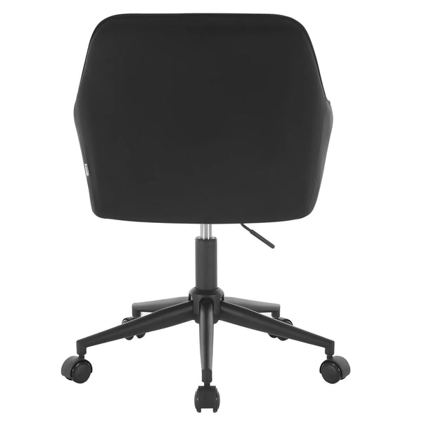 Chaise de bureau velours vert pivotante