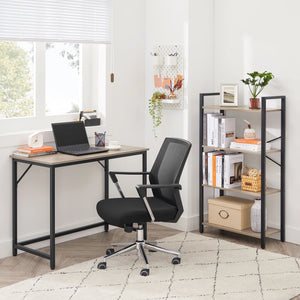 Bureau compact grège industriel