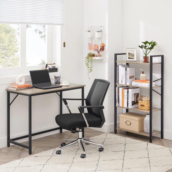 Bureau compact grège industriel