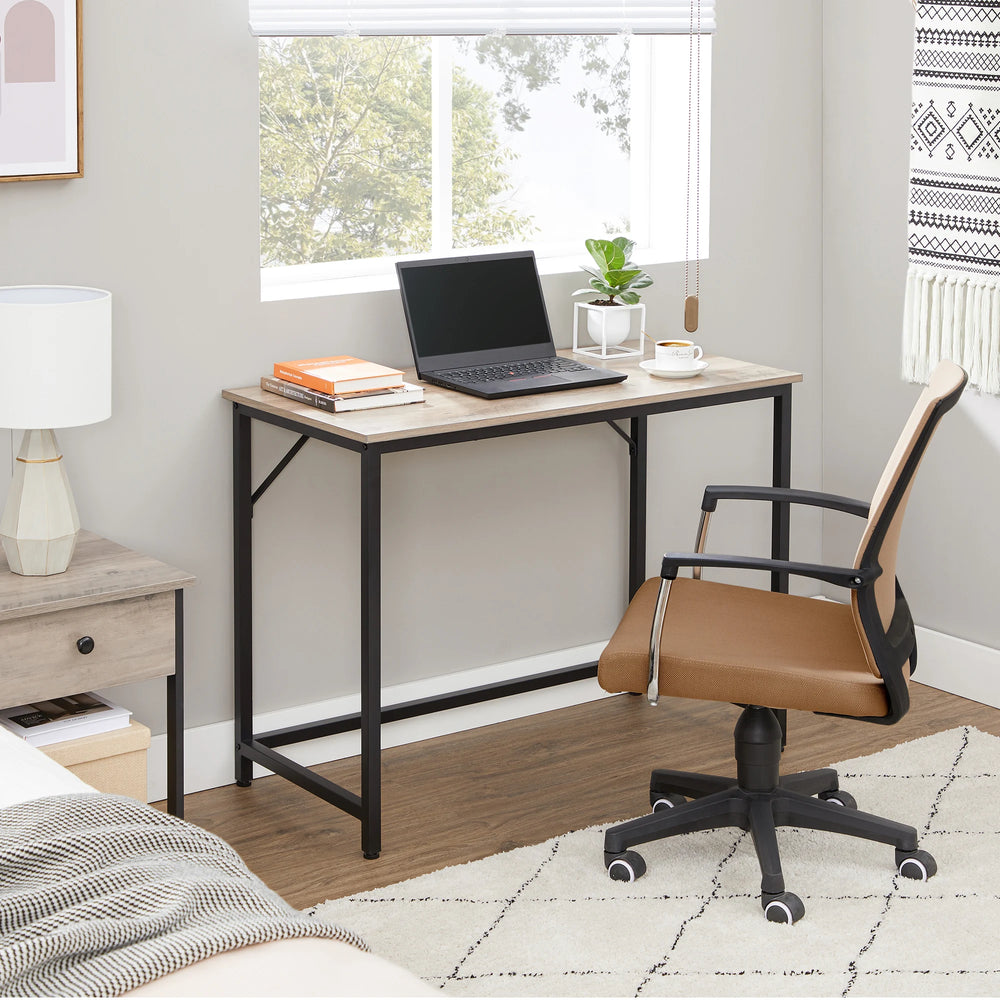 Bureau compact grège industriel