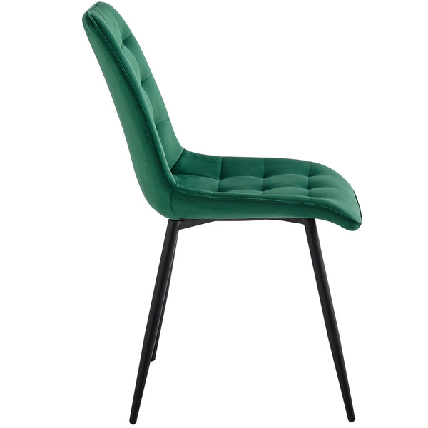 Chaise de salle à manger velours