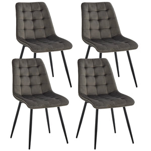 Chaise de salle à manger velours