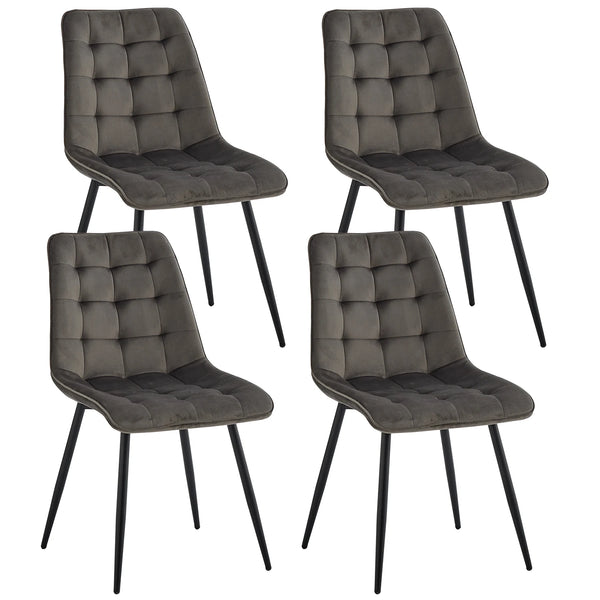 Chaise de salle à manger velours