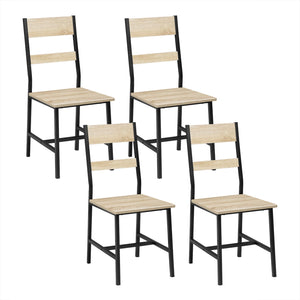 Chaises de salle à manger industrielles bois