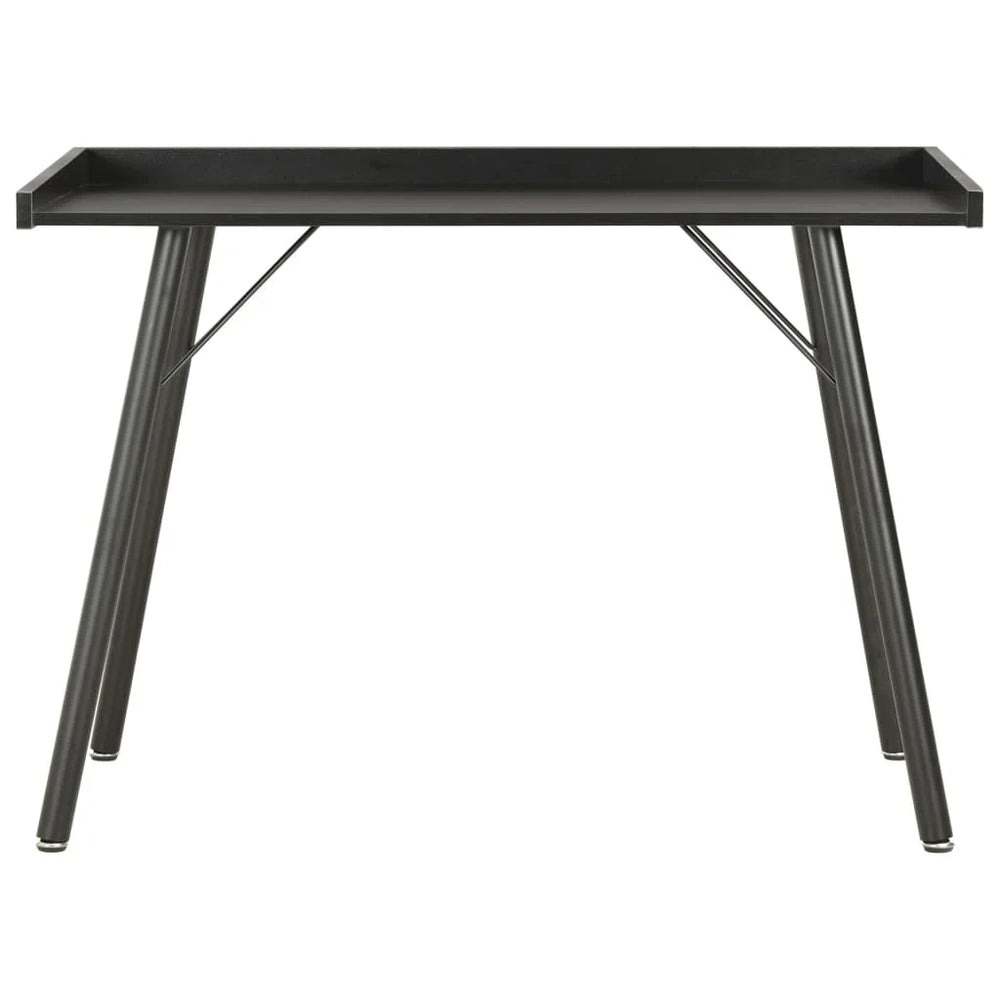 Table de bureau noire design nordique