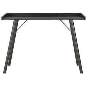 Table de bureau noire design nordique