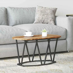 Table basse bois métal industrielle