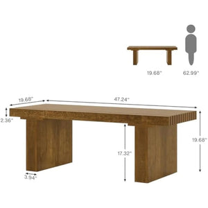 Table basse rectangulaire bois design