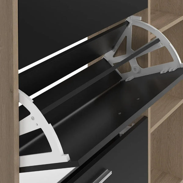 Meuble à chaussures hêtre noir