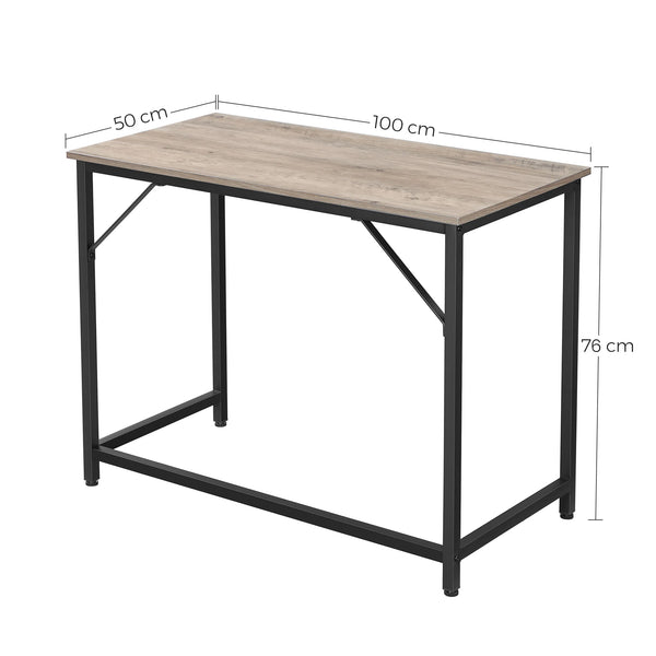 Bureau compact grège industriel