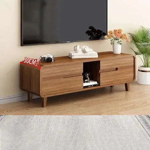 Meuble TV rétro moderne noyer
