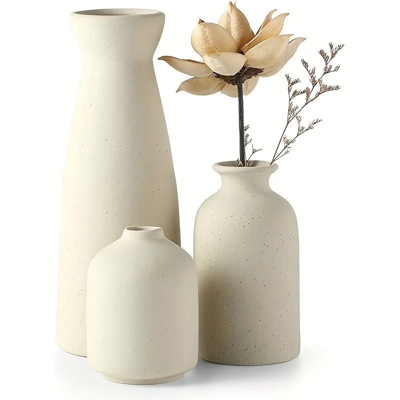 Set de 3 vases céramique modernes