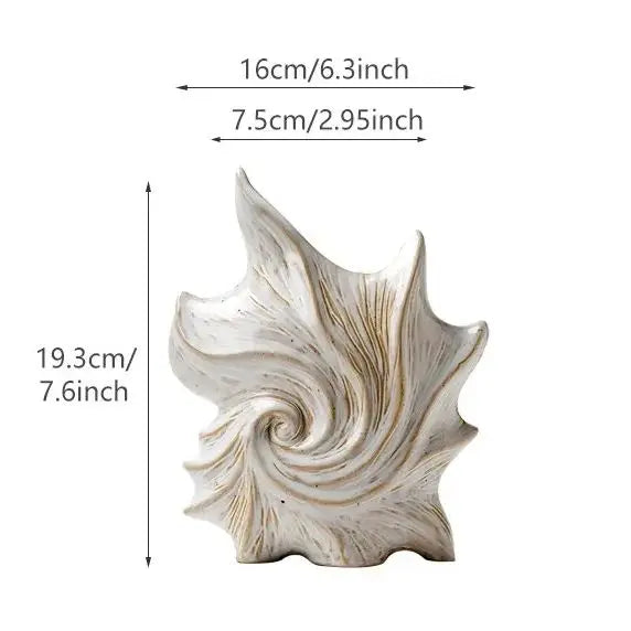Vase coquillage céramique design moderne