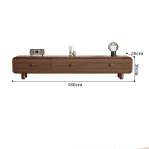 Meuble TV bois design arrondi