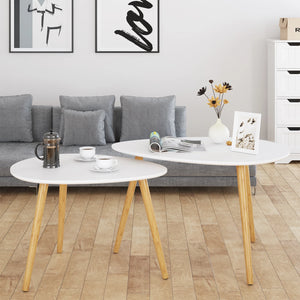 Tables d’appoint scandinaves blanches