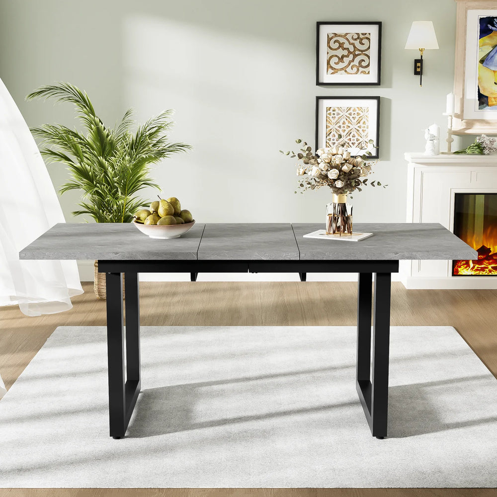 Table à manger extensible industrielle