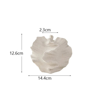 Vase en céramique design corail beige