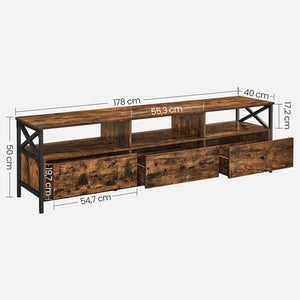 Meuble TV industriel bois rustique