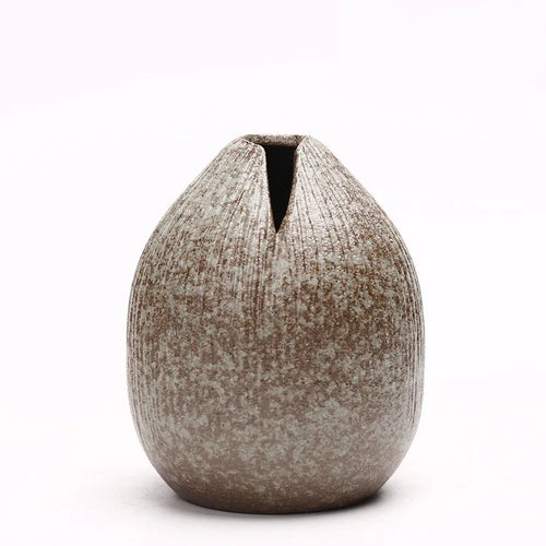 Vase terracotta japonais imitation pierre