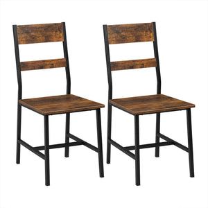 Chaises de salle à manger industrielles bois