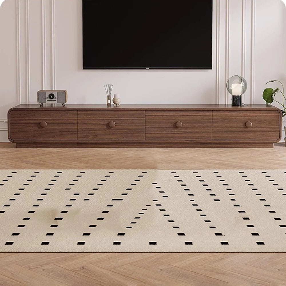 Meuble TV bois design arrondi