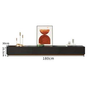 Meuble TV noir mat minimaliste