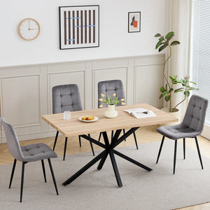 Table rectangulaire bois et métal