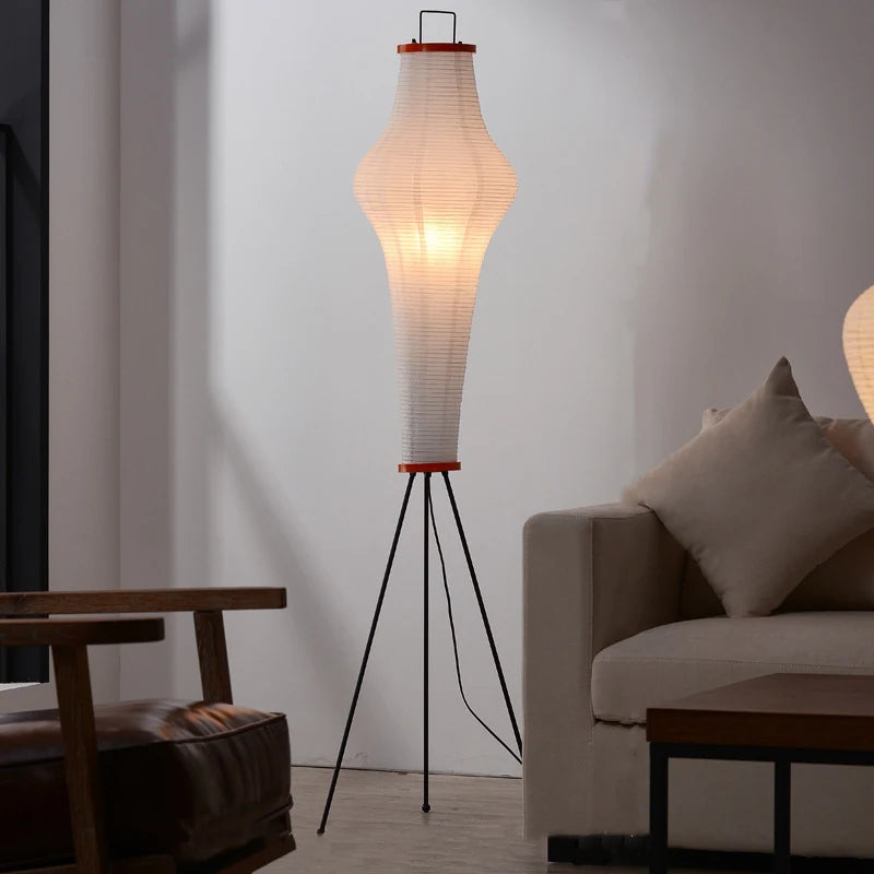 Lampadaire japonais papier de riz design