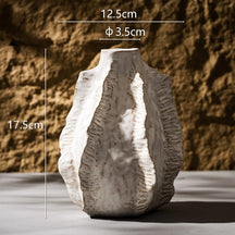 Vase décoratif céramique wabi-sabi