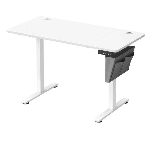 Bureau réglable électrique bois rustique