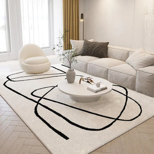 Tapis nordique lignes abstraites